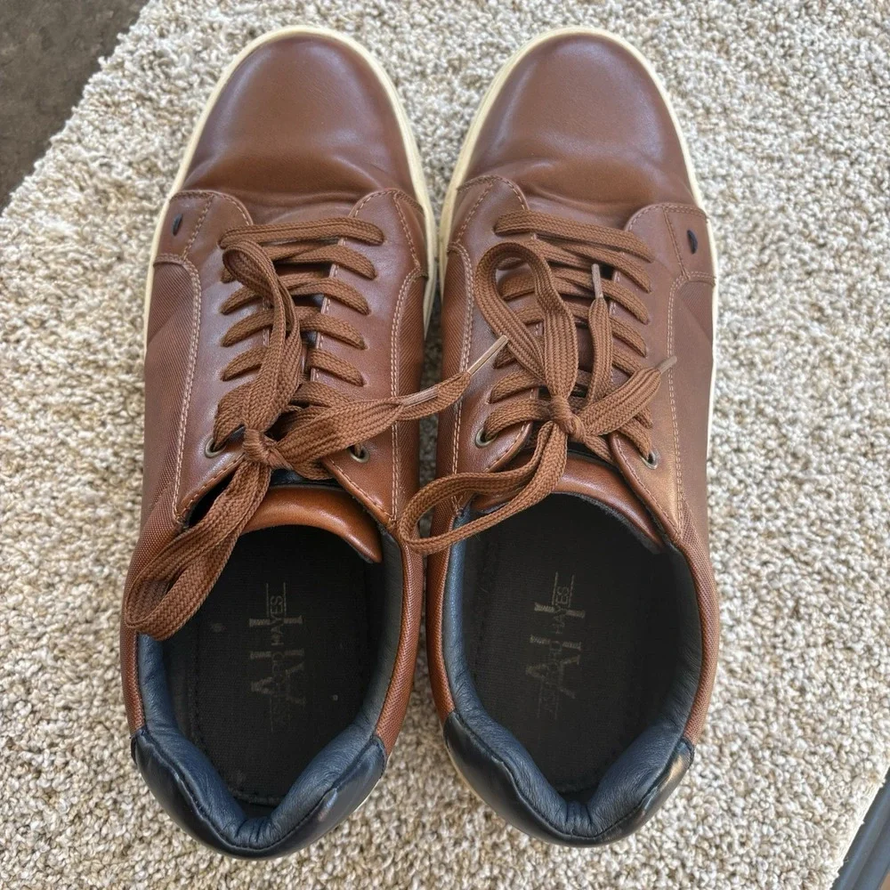 Ashford Hayes Men's Business Casual Shoes Brown Leather Size 11M